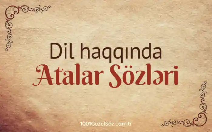 Dil haqqinda atalar sozleri Dil haqqinda atalar sozleri,Ana dili atalar sozu