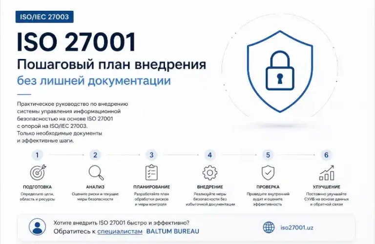 ISO/IEC 27003: пошаговый план внедрения ISO 27001 без лишней документации